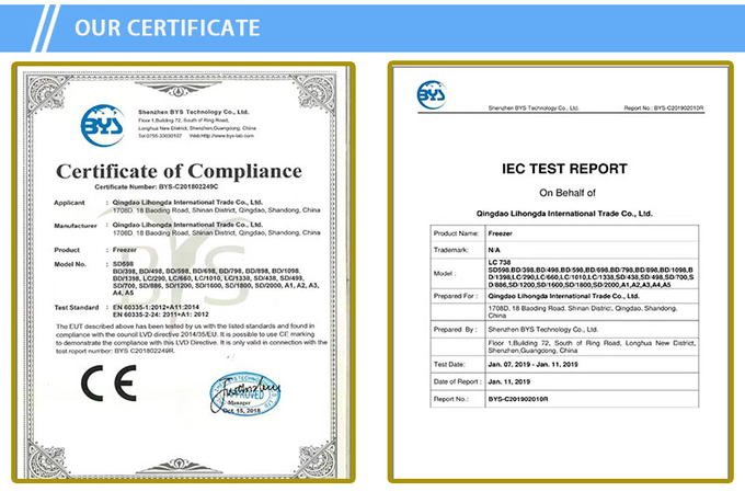По вертикали с воздушным охлаждением refrigerated шкаф 14 напитка большой емкости 3 дверей стеклянный