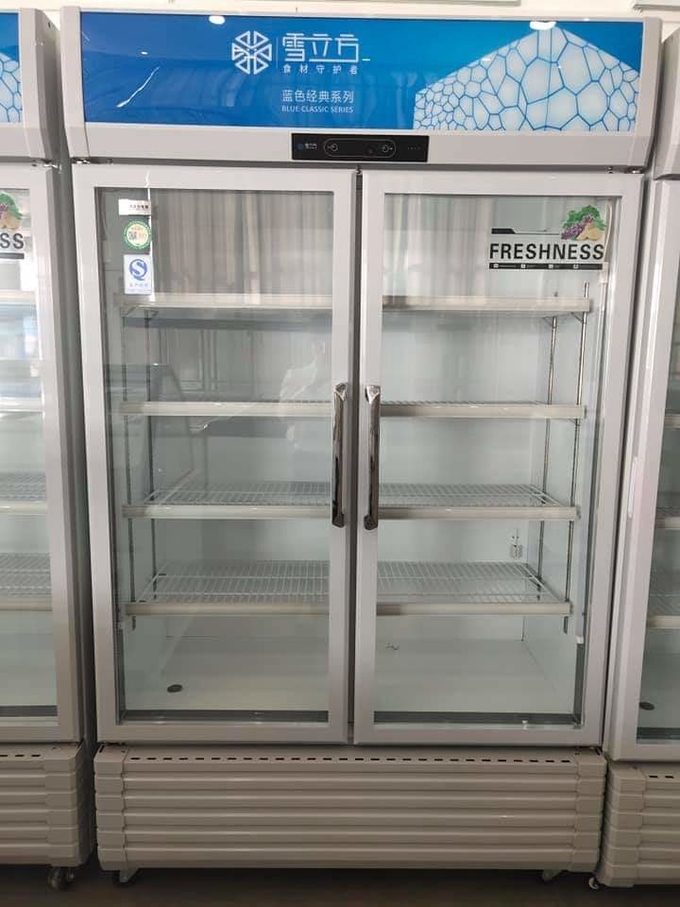 Тип дисплея двойных стеклянных дверей экономический refrigerate и сохраняет шкаф пива свежести на напитки 5