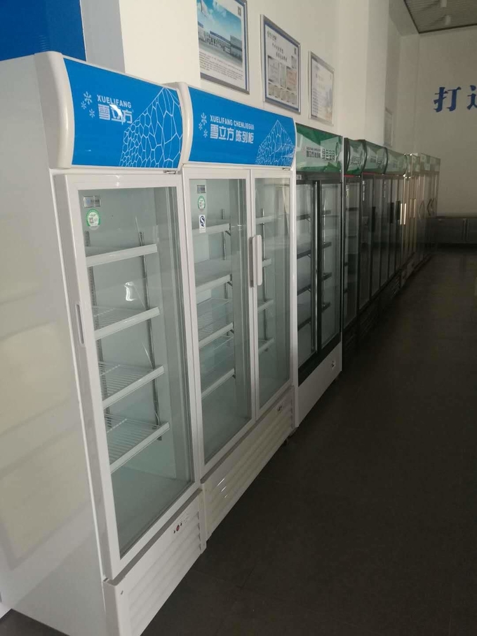 Тип дисплея двойных стеклянных дверей экономический refrigerate и сохраняет шкаф пива свежести на напитки 3