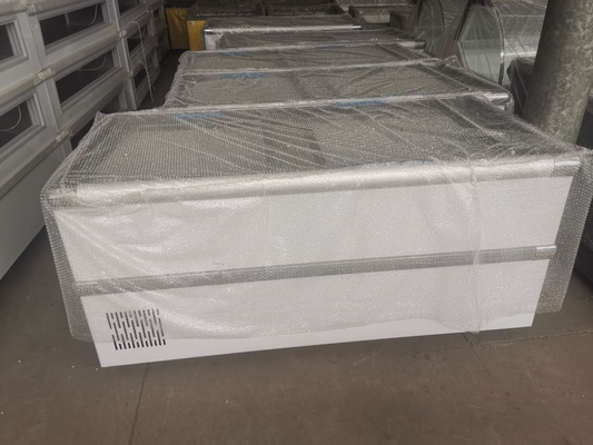 Large Capacity Glass Door Display Cabinet Commercial Horizontal Fresh Keeping