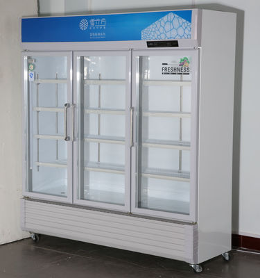 Beverage 3 Glass Door Commercial Refrigerator Supermarket