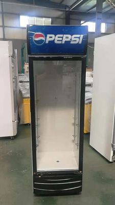 Electric Drink 290L Single Door Display Chiller Direct Cooling