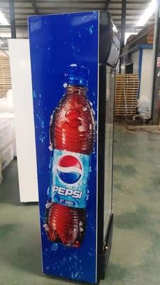 Electric Drink 290L Single Door Display Chiller Direct Cooling