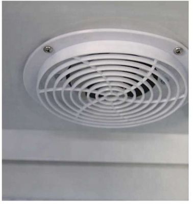 Triple Door Glass Door Display Freezer Vertical Fan Cooling