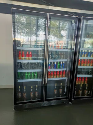 3 Door Restaurant Glass Door Display Freezer 2 To 8 Degree