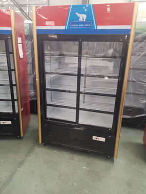 Supermarket Upright Glass Door Display Freezer 768L R134A