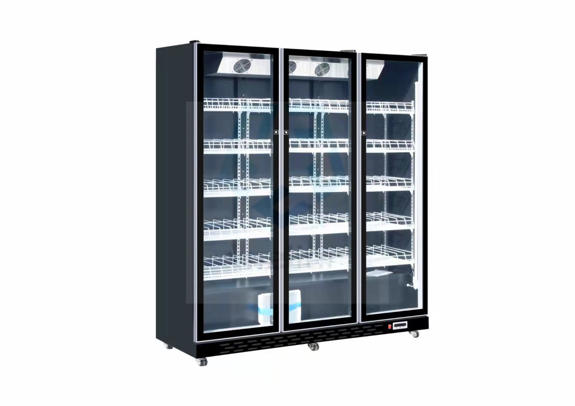 3 Door Restaurant Glass Door Display Freezer 2 To 8 Degree